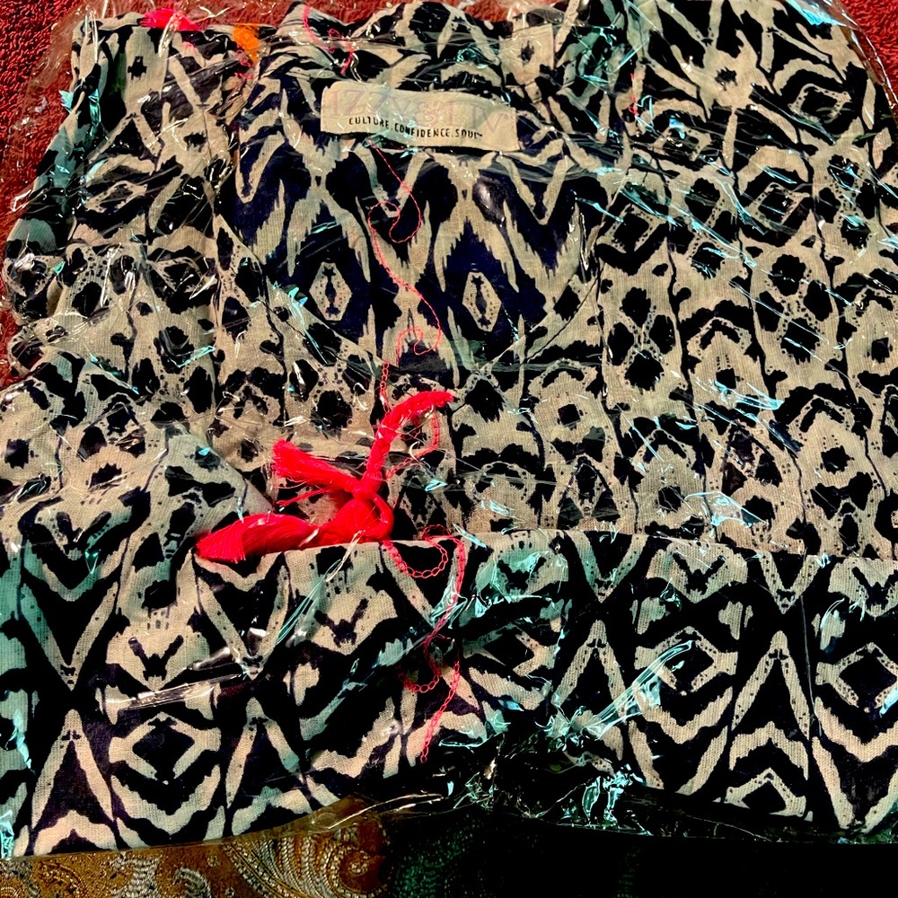 Navy n White Swimsuit Coverup-new, never worn